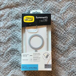 OtterBox Symmetry Series Clear Case + Premium Glass for iPhone 16 Pro Max